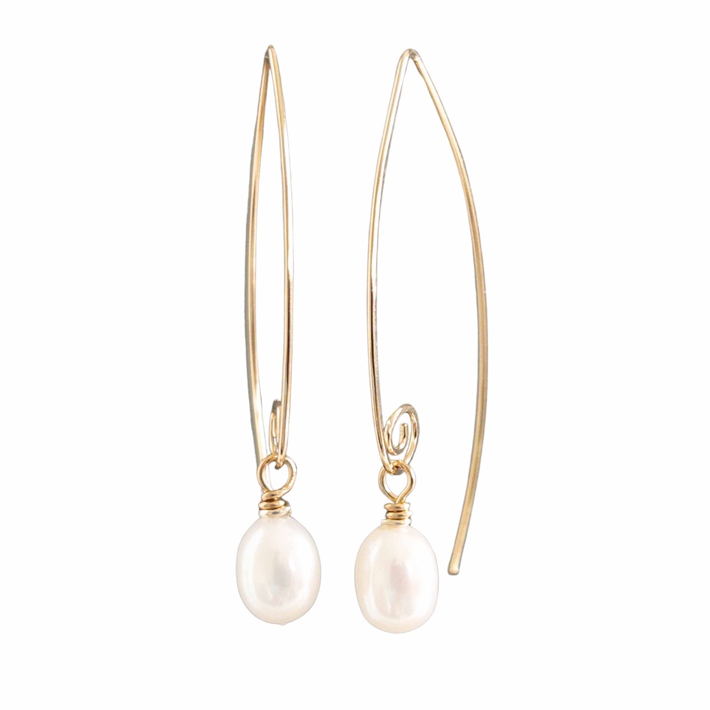 Contemporary Pearl Earrings