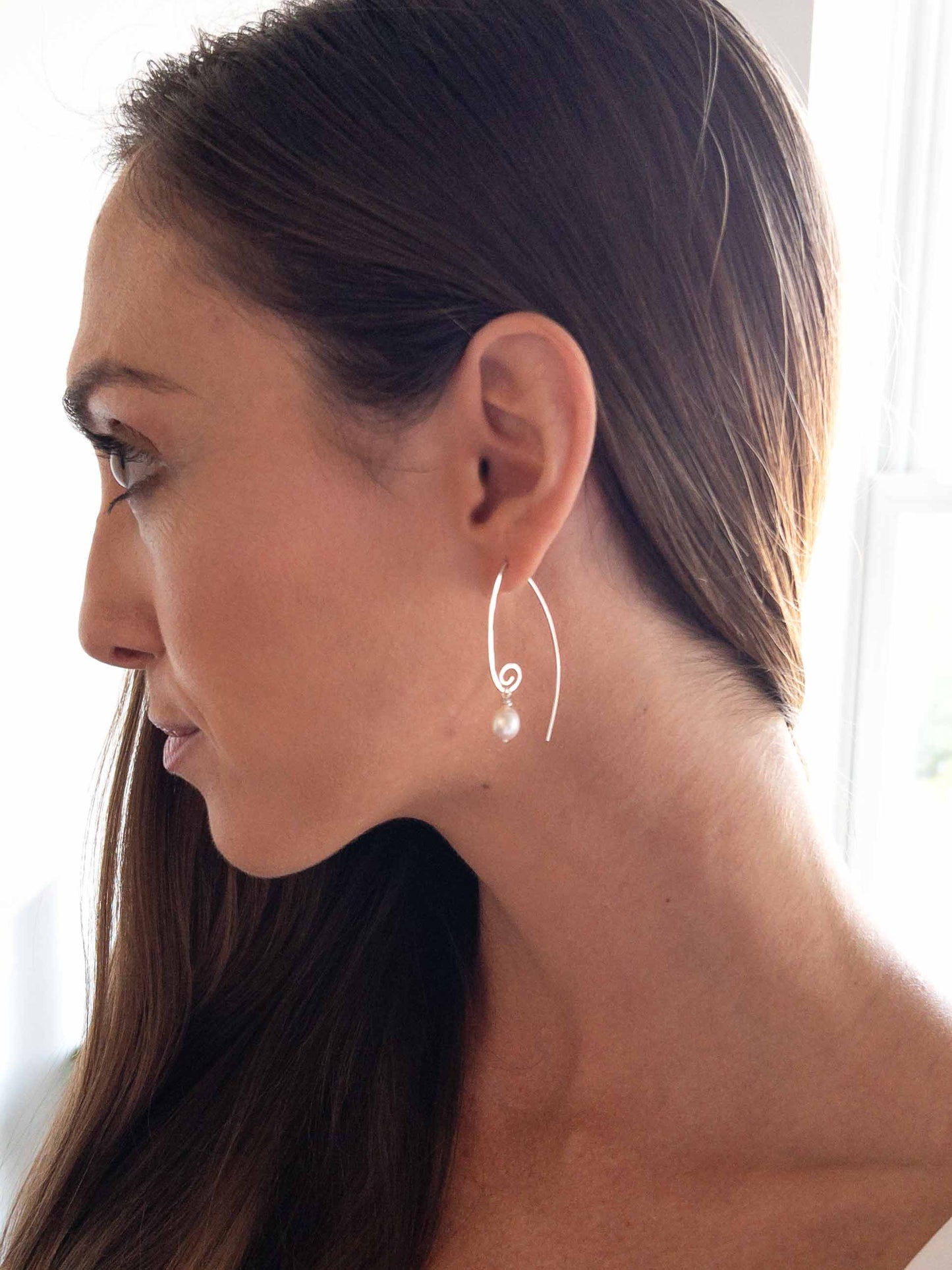 Contemporary Pearl Earrings