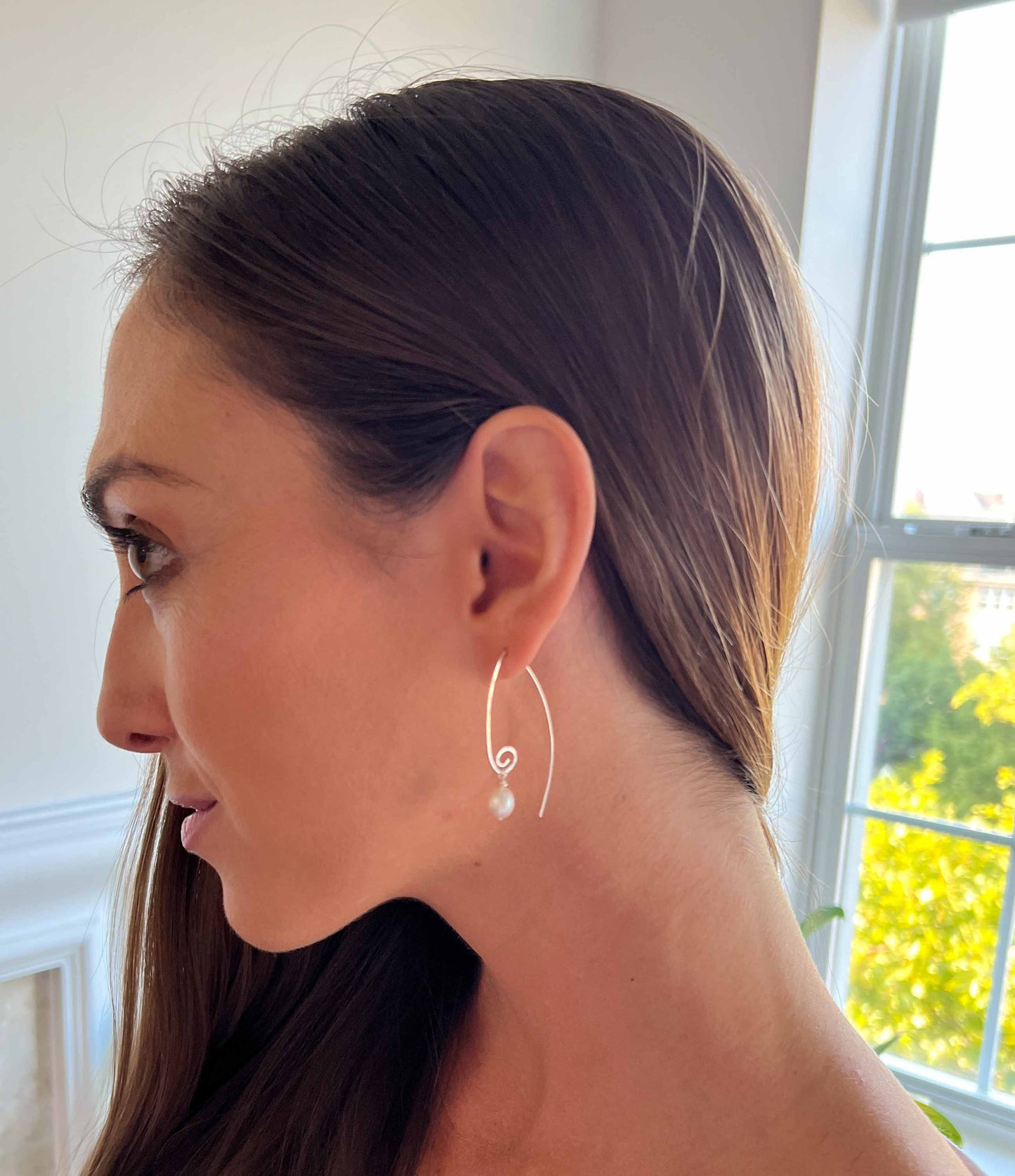 Contemporary Pearl Earrings