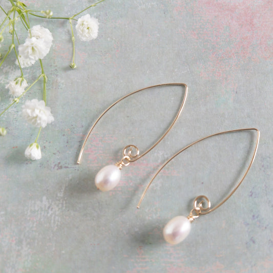 Contemporary Pearl Earrings