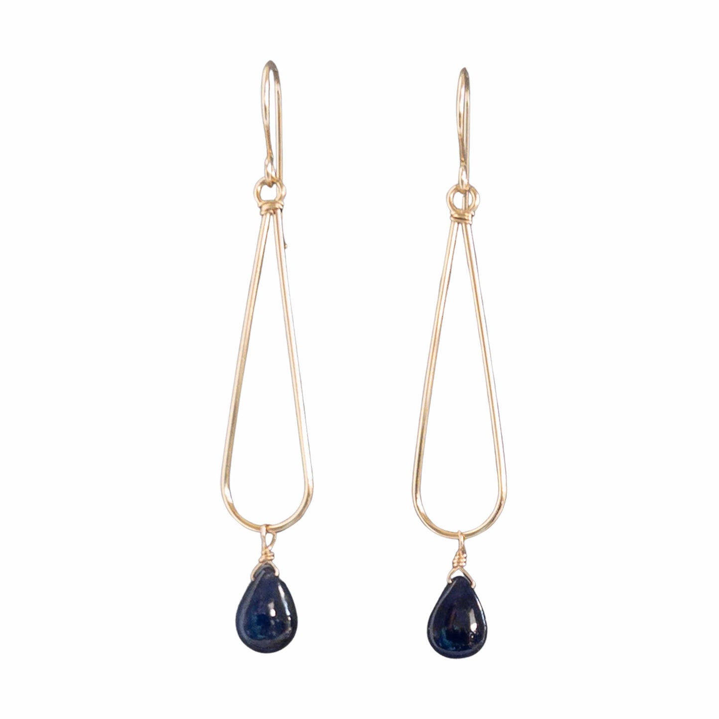 Contemporary Sapphire Earrings