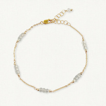 White Topaz Bracelet | April Birthstone