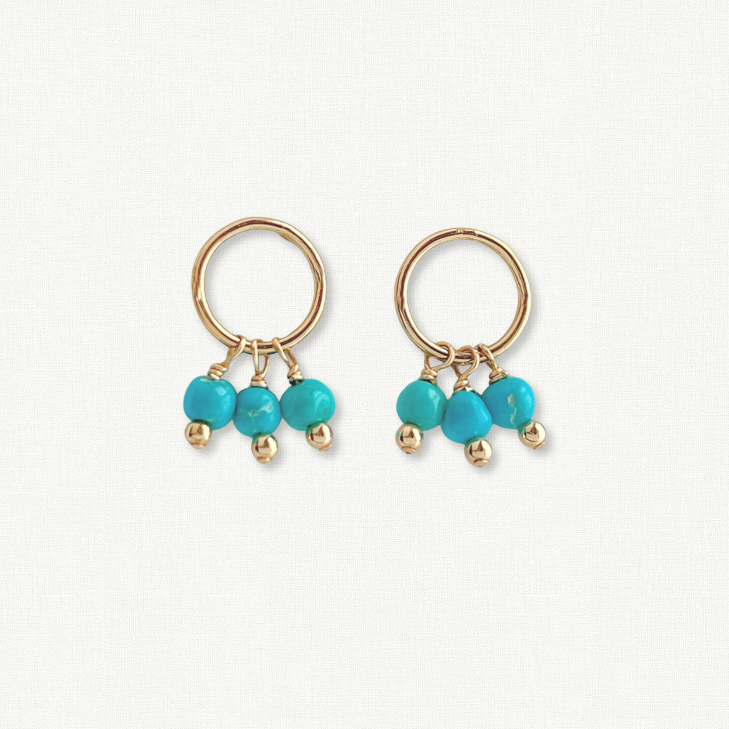 Celeste Turquoise Tiny Dangle Earrings
