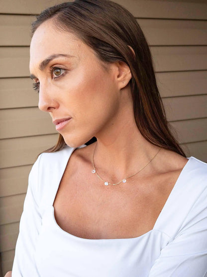 Triple Moonstone Necklace