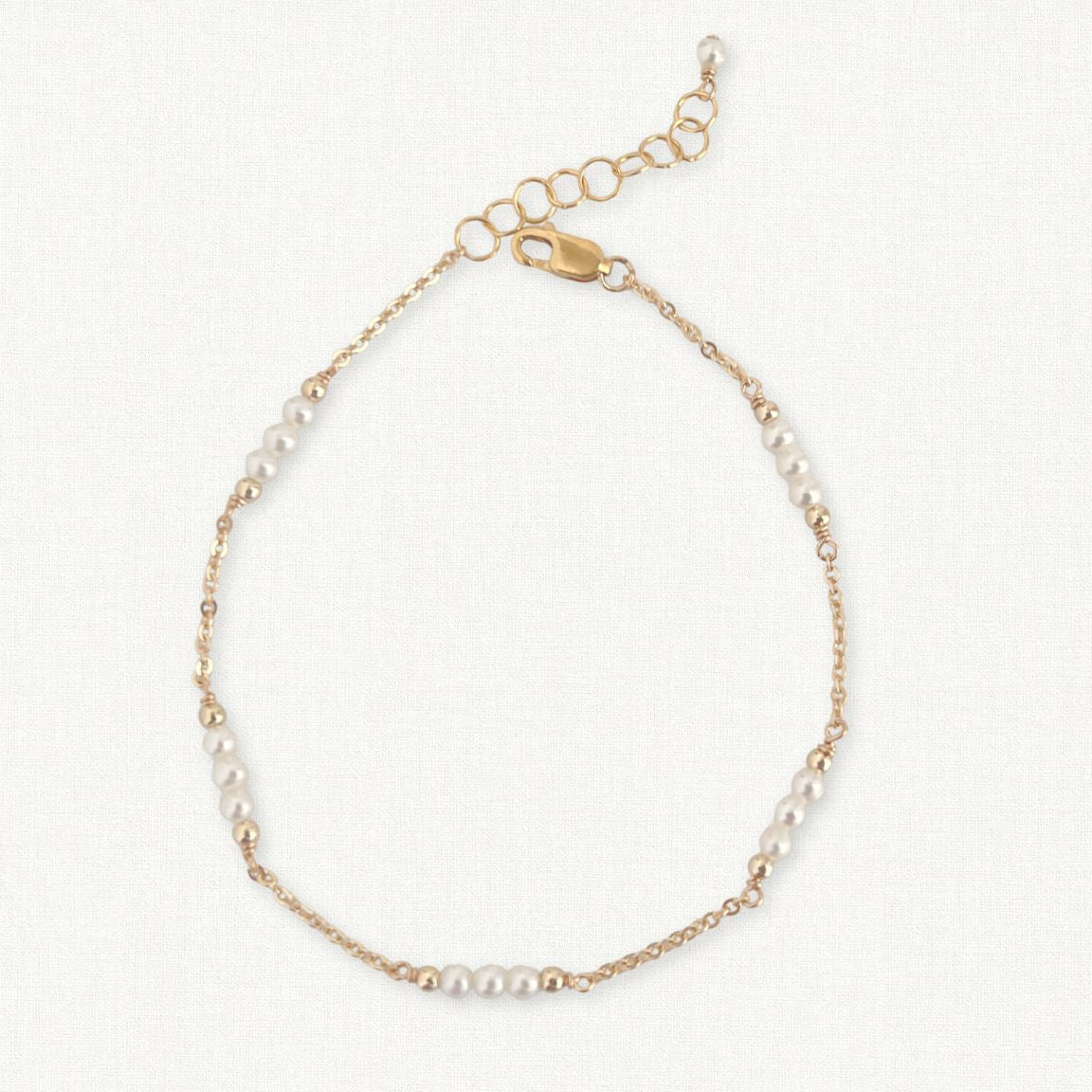 Pearl Station Bracelet | June Birthstone