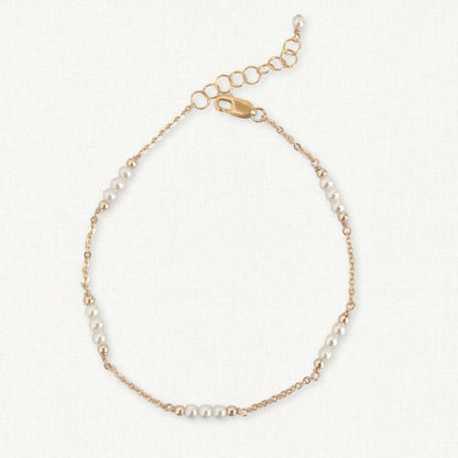 Pearl Station Bracelet | June Birthstone