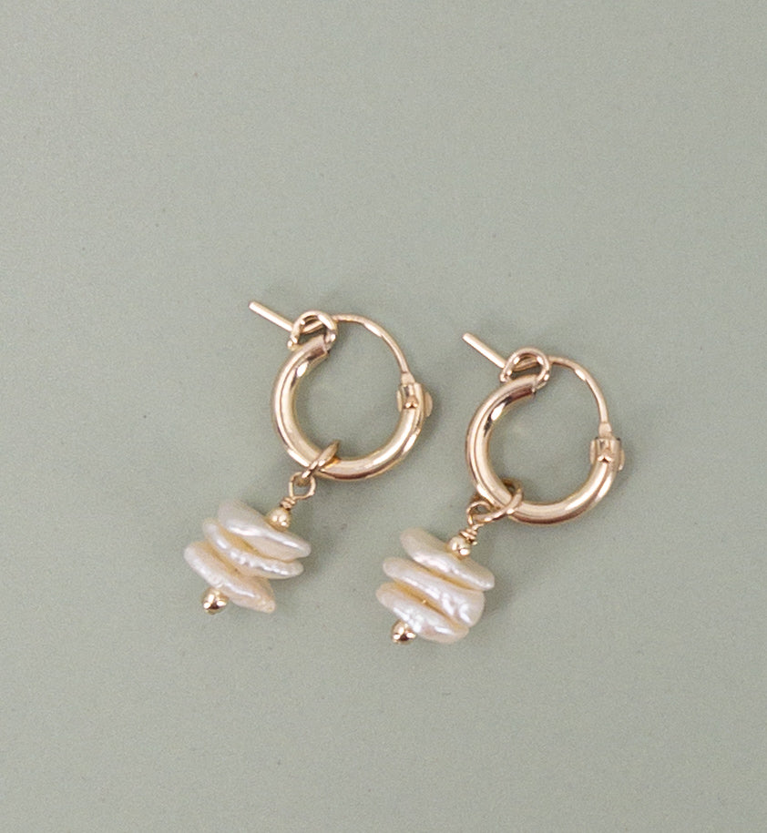 Keshi Pearl Earrings