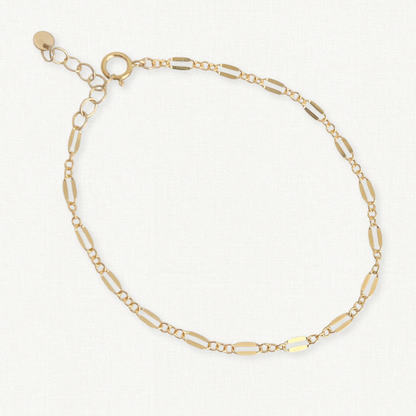 Isabella Chain Anklet | 14k Gold Filled or Sterling Silver