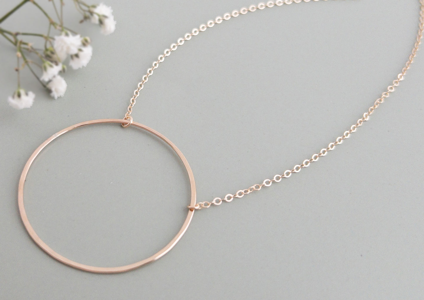 Large Karma Circle Necklace