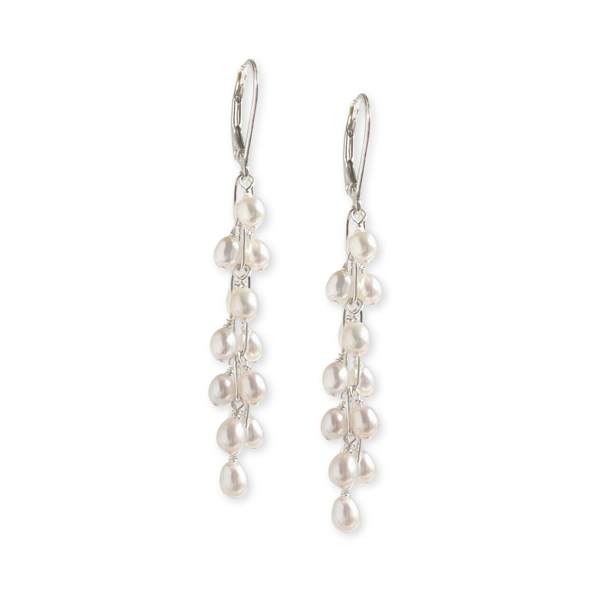 Rosa Pearl Cascade Earrings | Pearl Grape Earrings