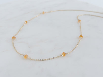 Mexican Fire Opal Necklace