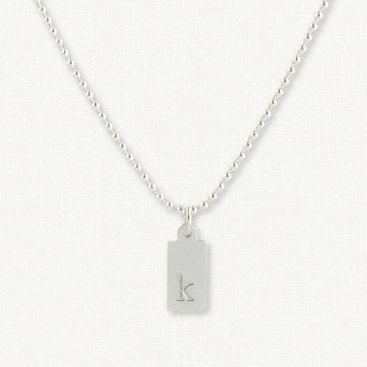 Tiny Dog Tag Necklace