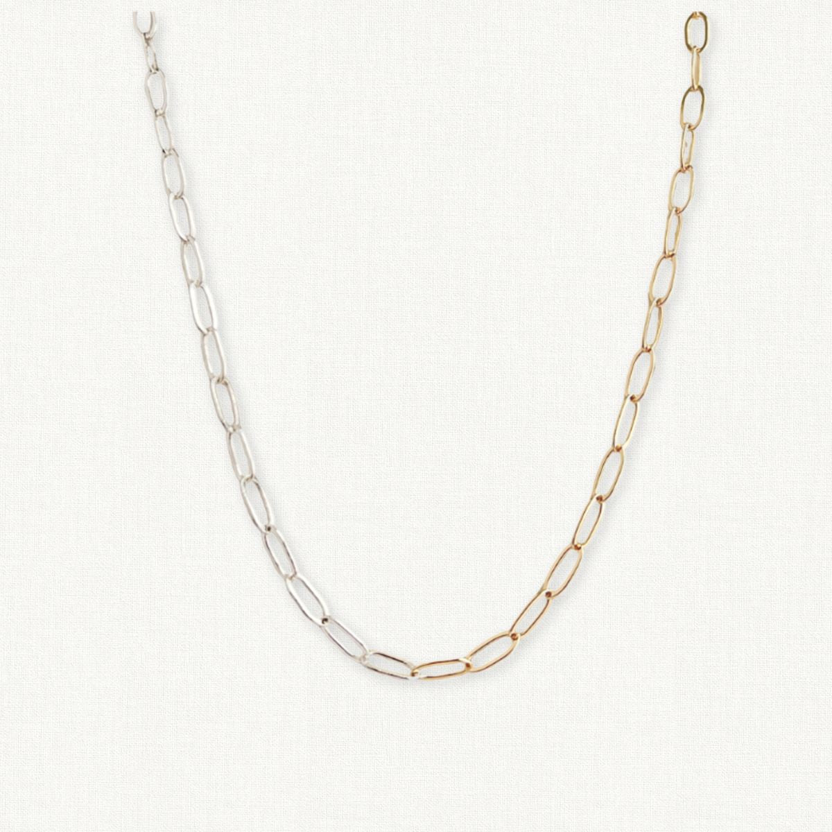 Mixed Metal Necklace | Gold and Silver Jewelry