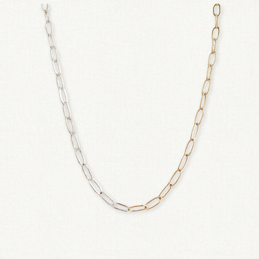 Mixed Metal Necklace | Gold and Silver Jewelry