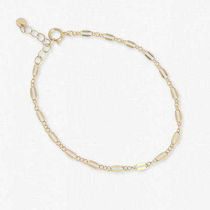 Isabella Chain Anklet | 14k Gold Filled or Sterling Silver
