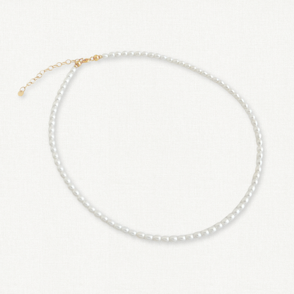classic white freshwater pearl strand choker necklace