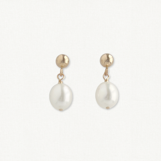 Nicola Stud Freshwater Pearl Earrings