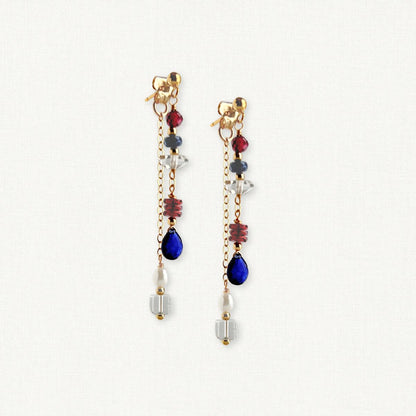 Parade Earrings | Sapphire Dangle Earrings