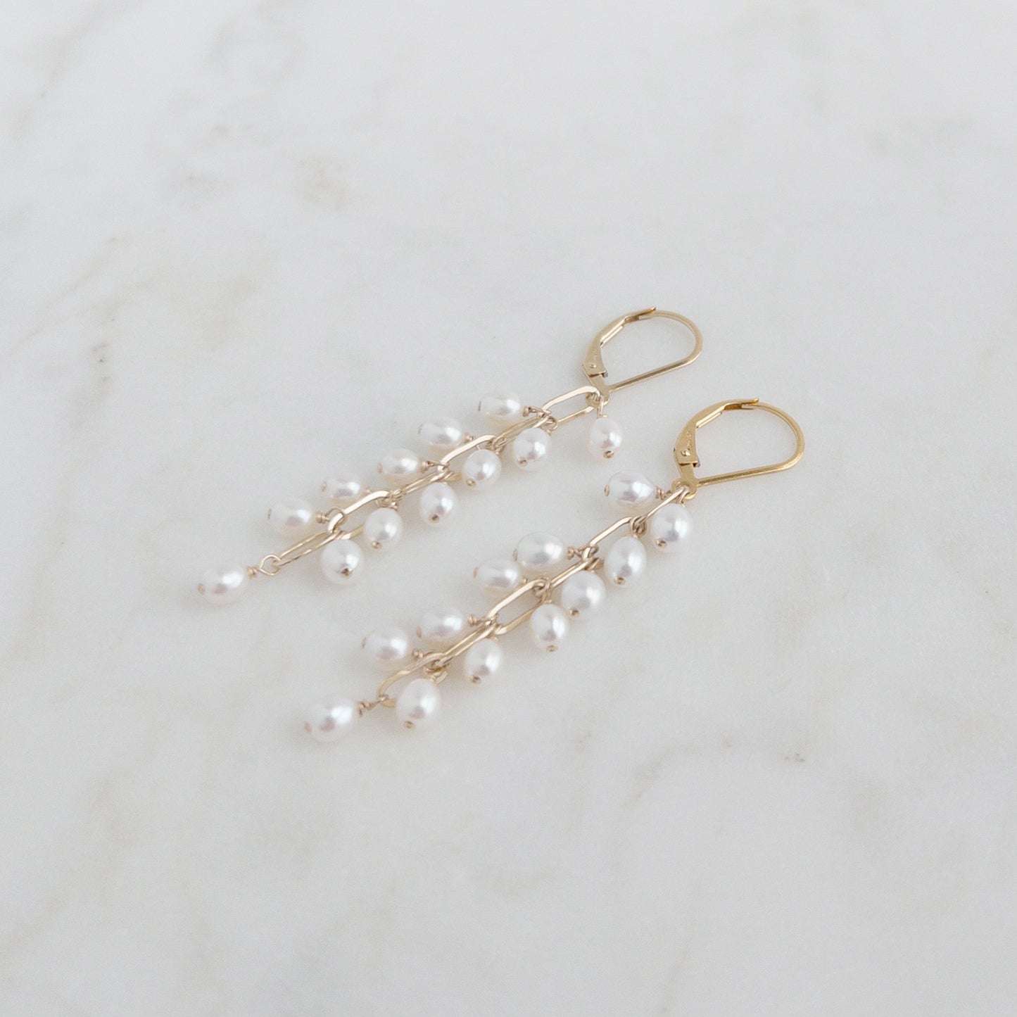 Rosa Pearl Cascade Earrings