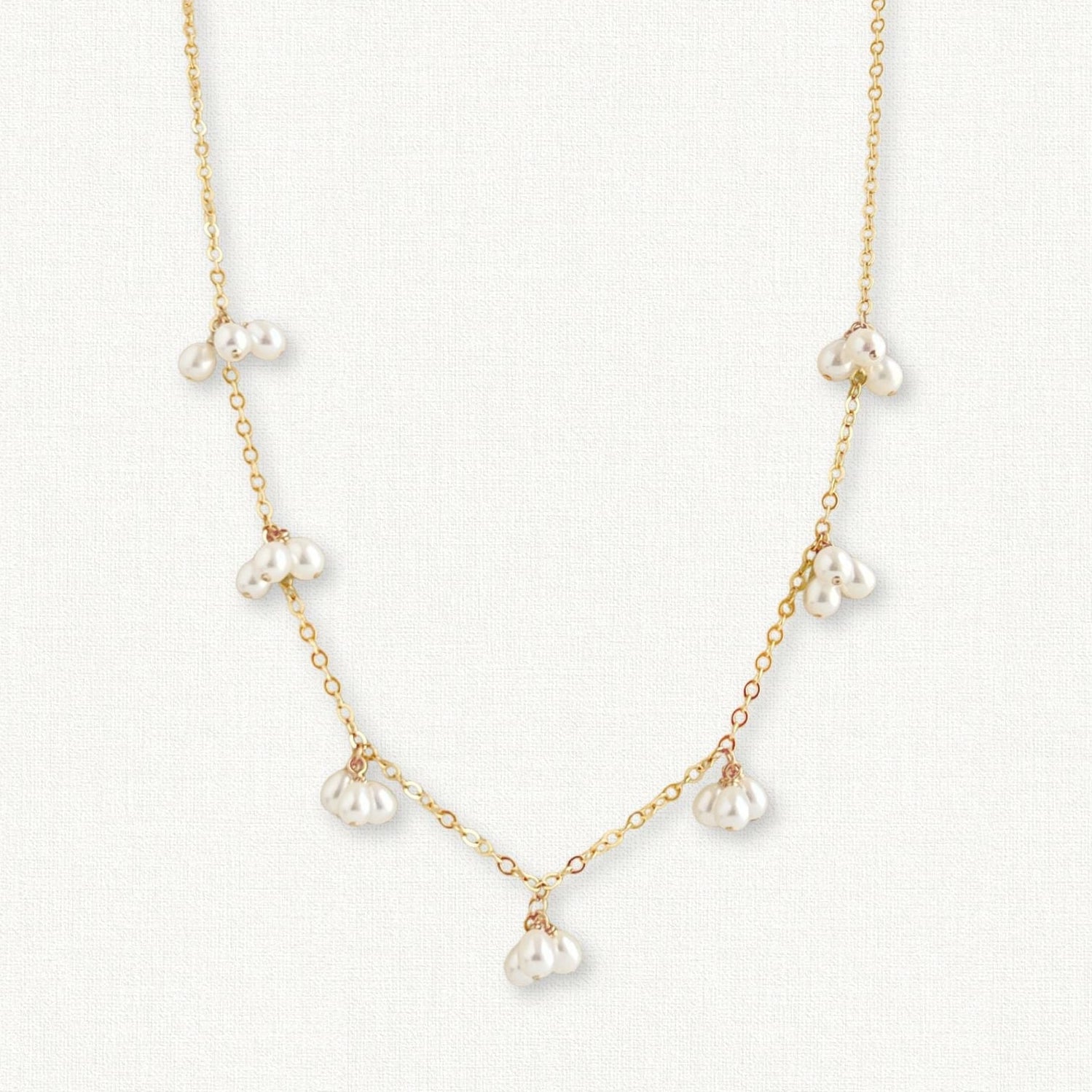 Rosa Triple Pearl Necklace – Austin Down to Earth