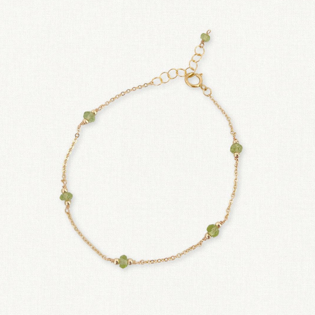 Peridot Bracelet | August Birthstone