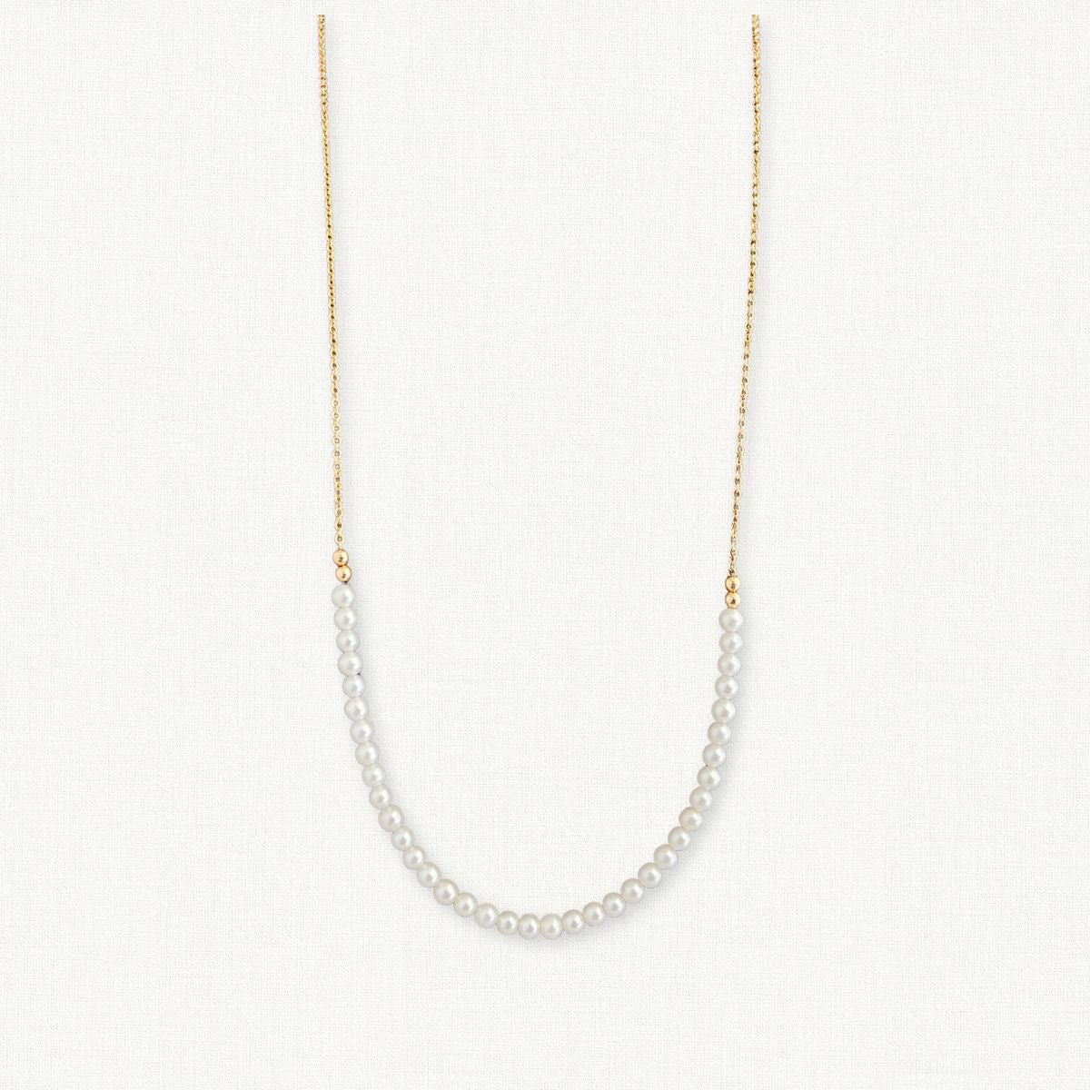 The Seattle Petite | Small Pearl and Chain Necklace