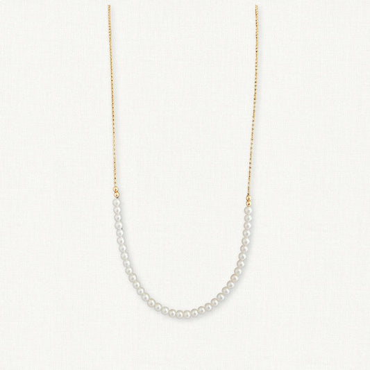 The Seattle Petite | Small Pearl and Chain Necklace