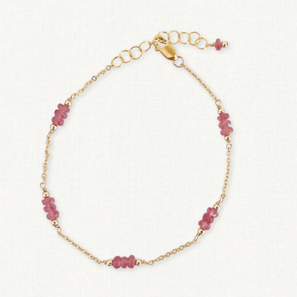 Pink Tourmaline Bracelet | October Birthstone