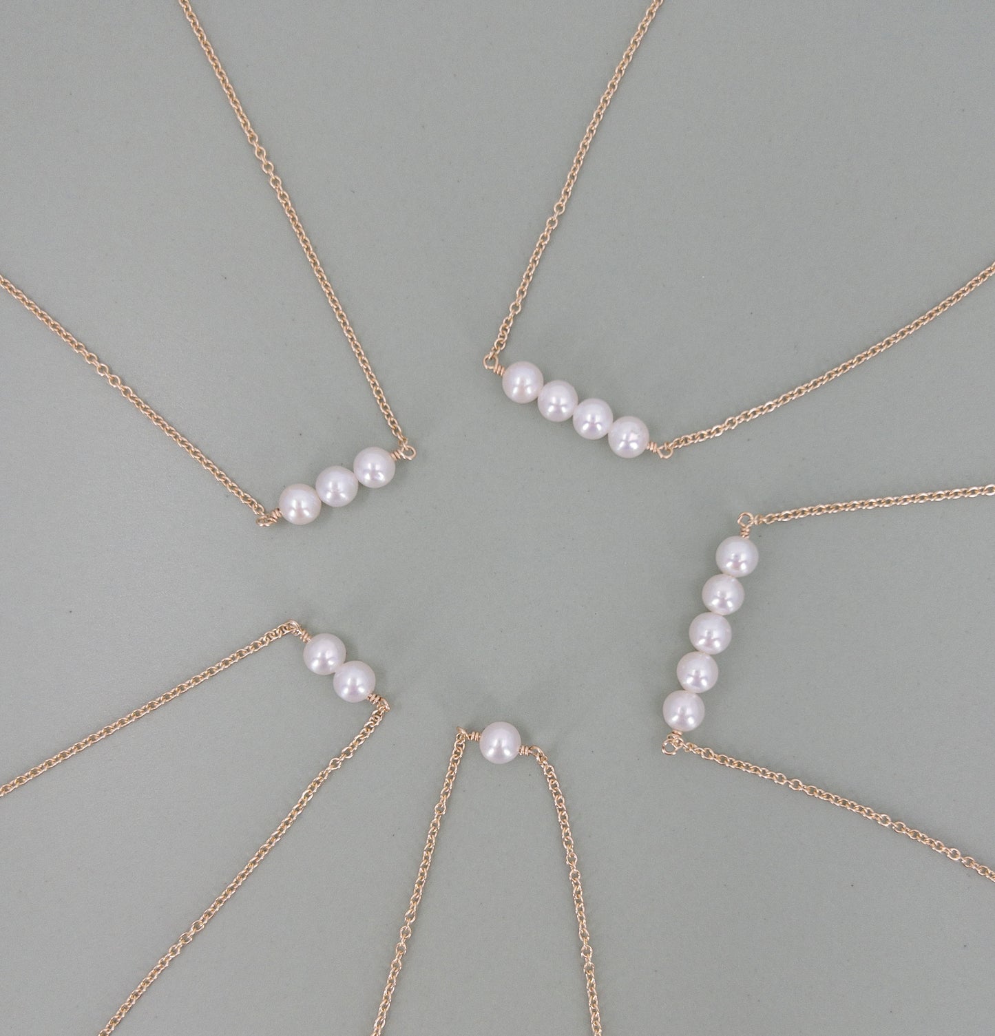 Custom Pearl Necklace - Choose up to 5 Pearls