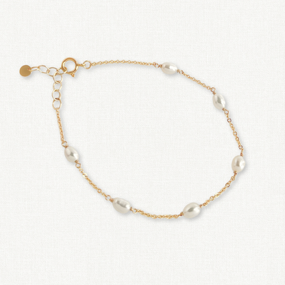 Rosa Pearl Station Bracelet