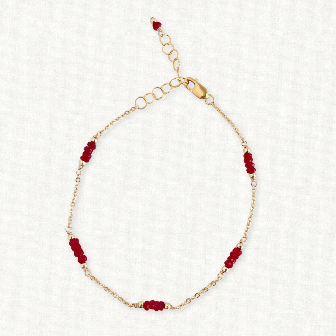 Ruby Bracelet | July Birthstone