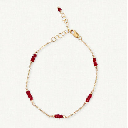 Ruby Bracelet | July Birthstone