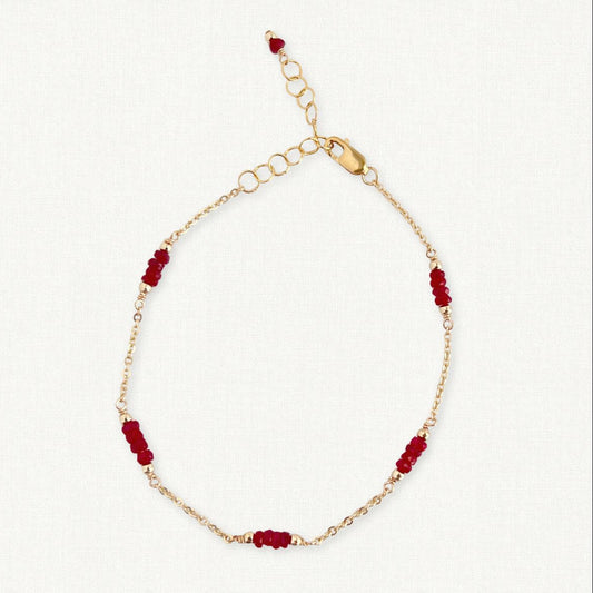 Ruby Bracelet | July Birthstone