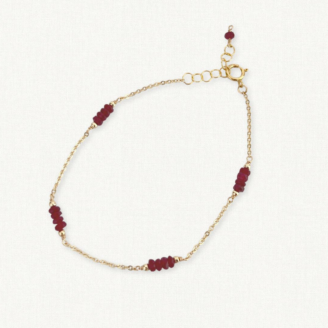 Ruby Bracelet | July Birthstone