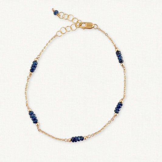 Sapphire September Birthstone Bracelet
