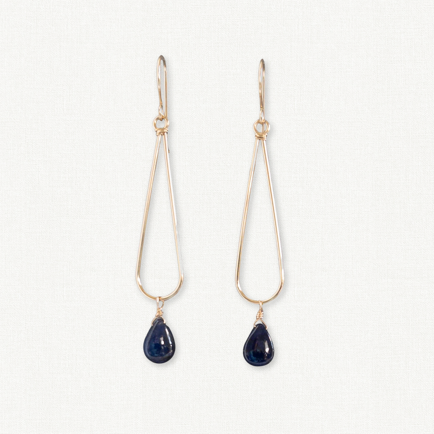 Contemporary Sapphire Earrings