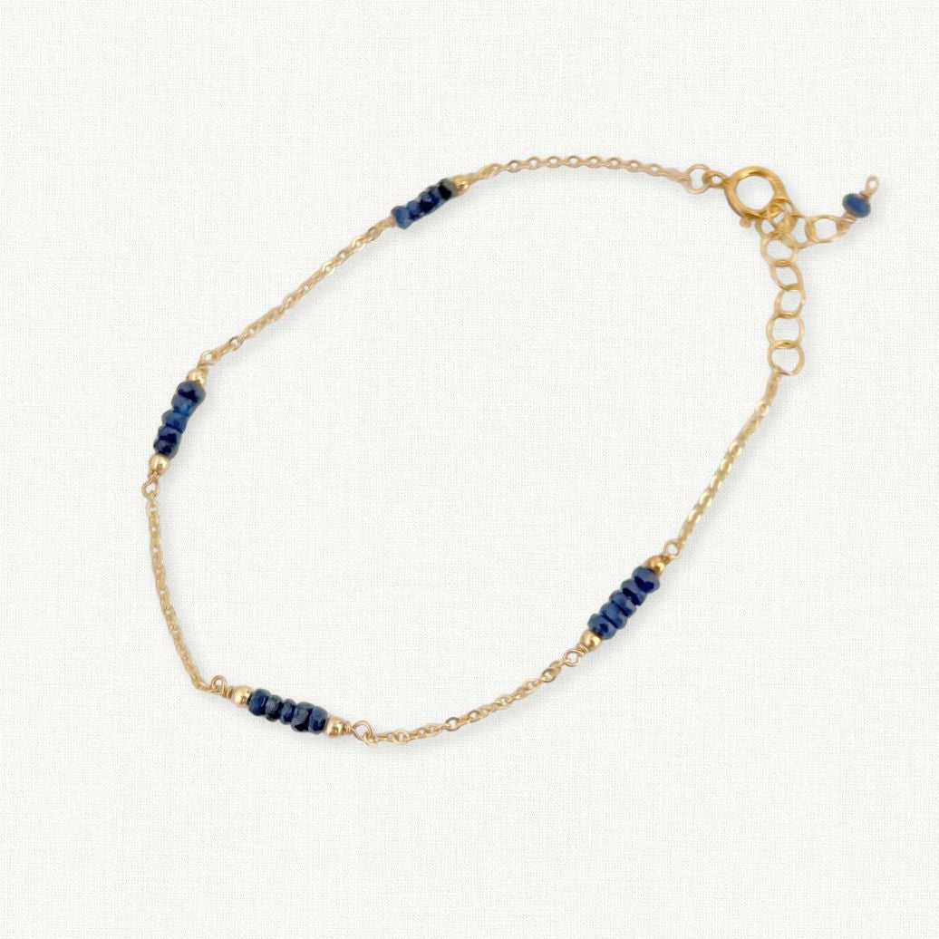 Sapphire September Birthstone Bracelet