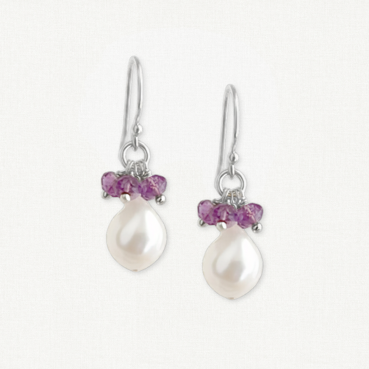 Baroque Pearl Gemstone Drop Earrings