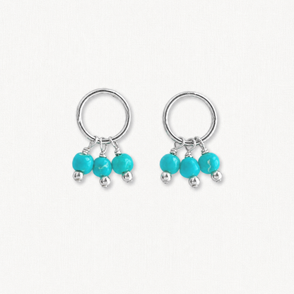 Celeste Turquoise Tiny Dangle Earrings