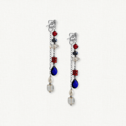 Parade Earrings | Sapphire Dangle Earrings
