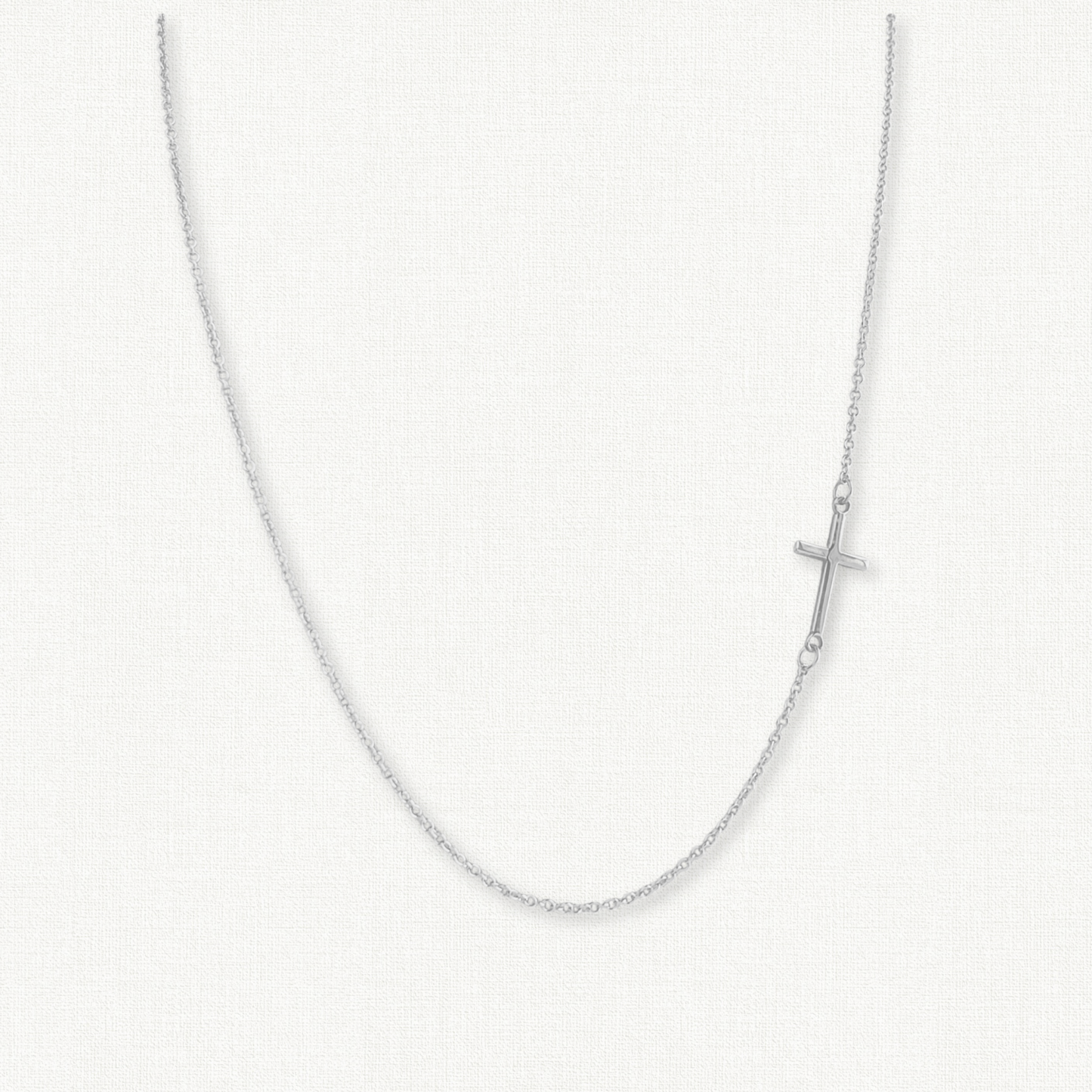 Essentials Side Cross Necklace