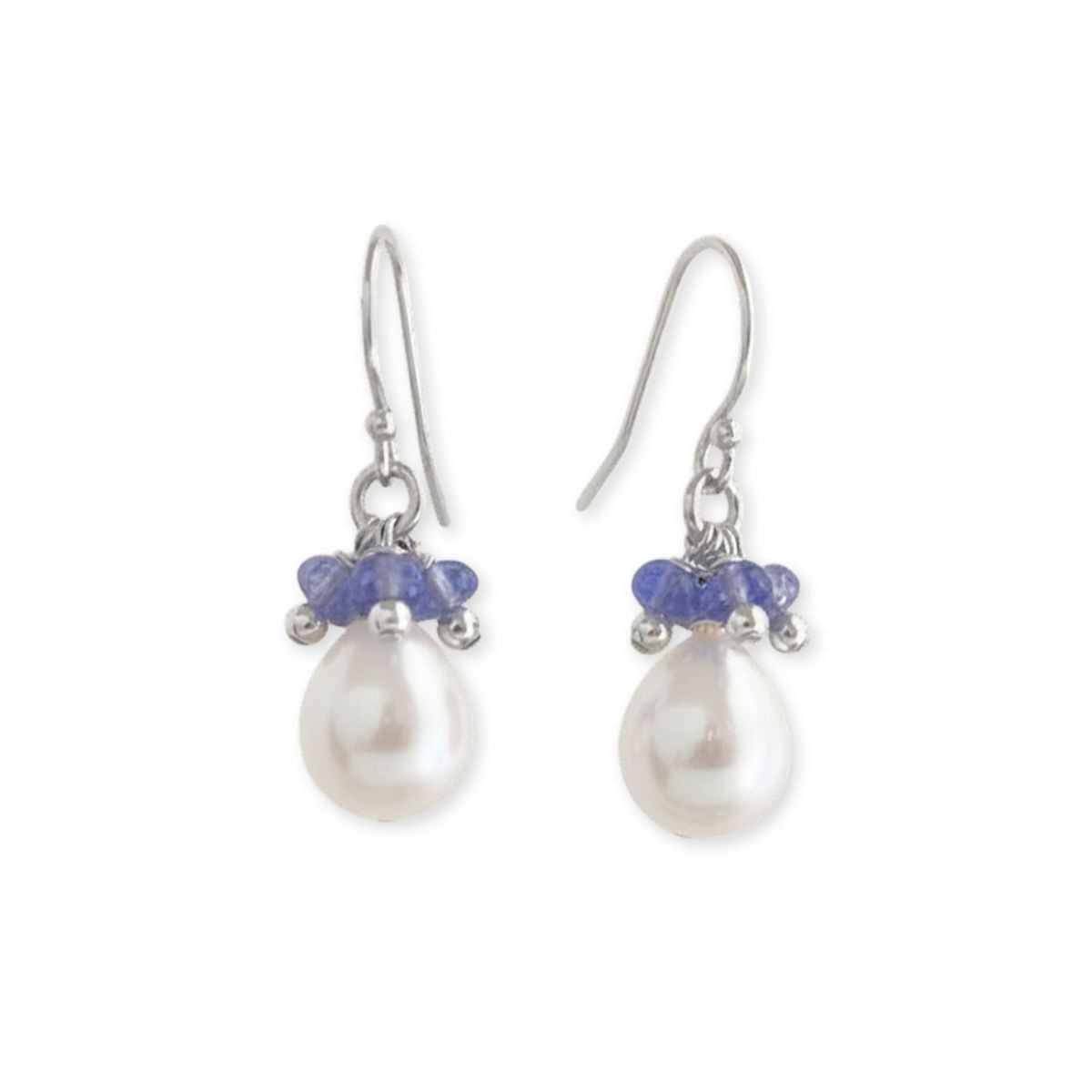 Baroque Pearl Gemstone Drop Earrings