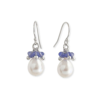 Baroque Pearl Gemstone Drop Earrings