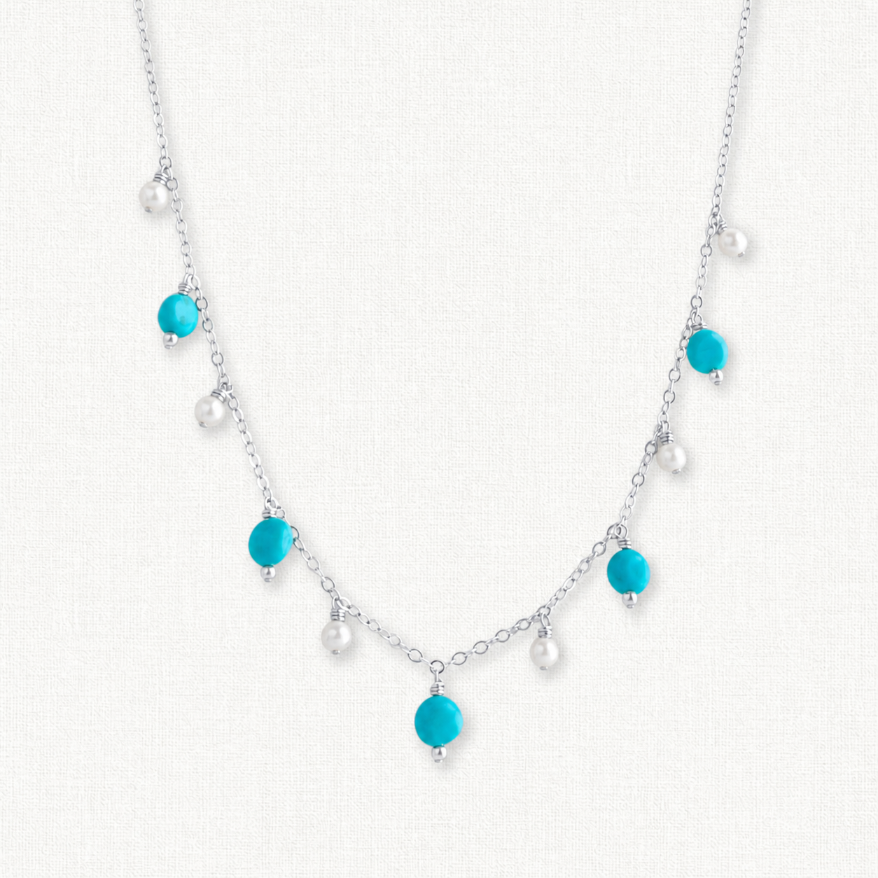 Celeste Turquoise Dangle Necklace