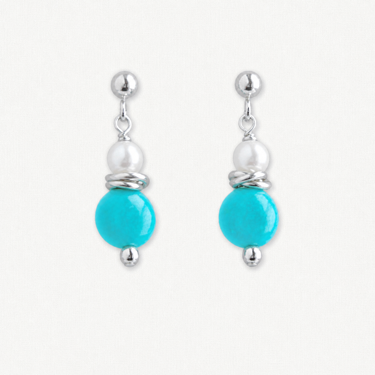 Celeste Tiny Turquoise Earrings