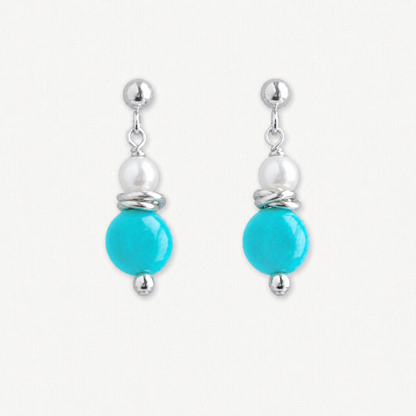 Celeste Tiny Turquoise Earrings
