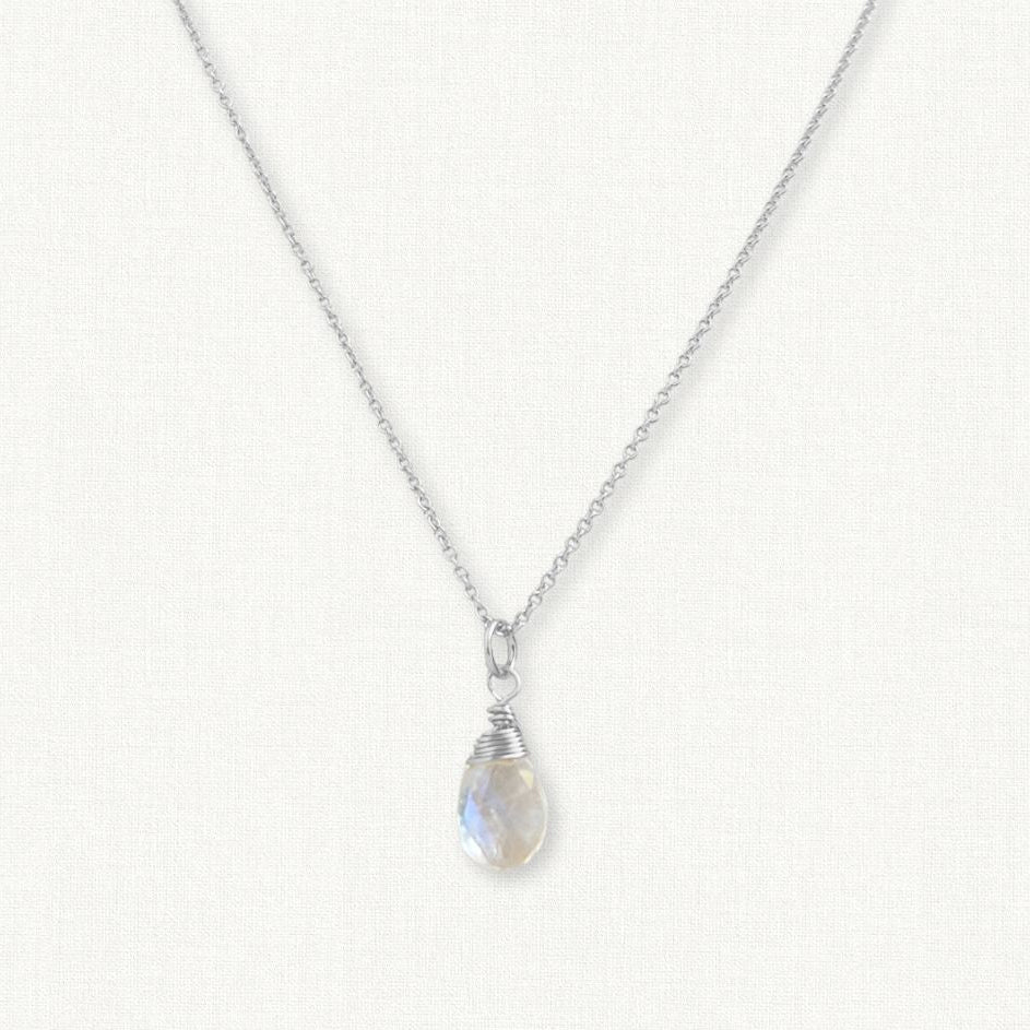 Rainbow Moonstone Necklace