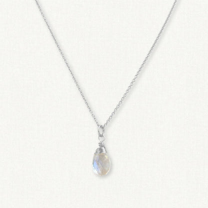 Rainbow Moonstone Necklace