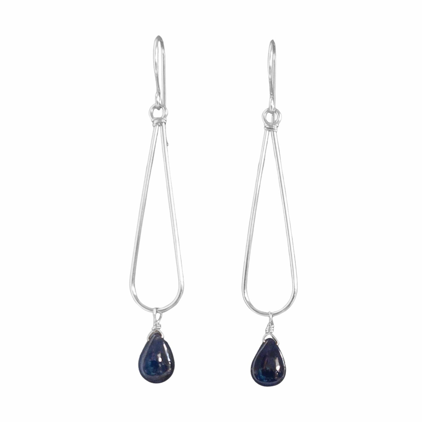 Contemporary Sapphire Earrings