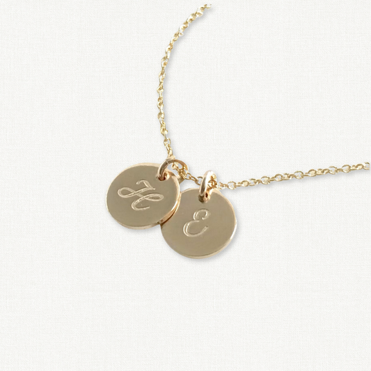 Tiny Initial Necklace